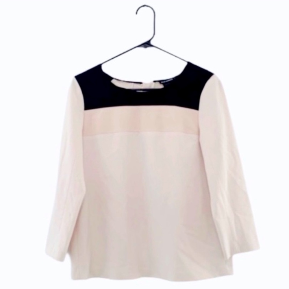 Club Monaco Color Block Blouse